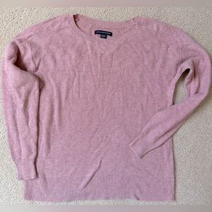 American Eagle light knit pink sweater XS
